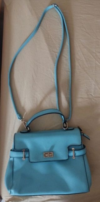 Borsa a tracolla celeste