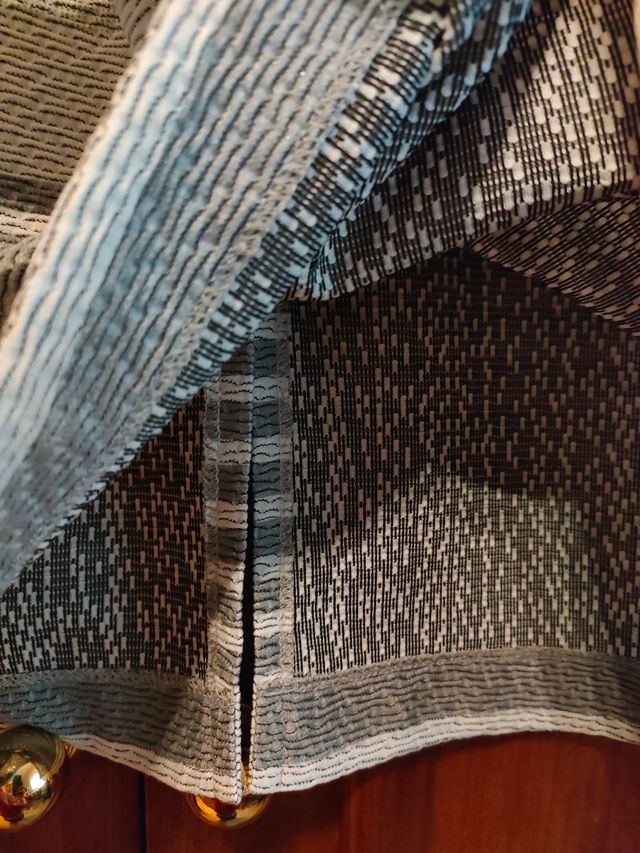 vestido XL gris rayas