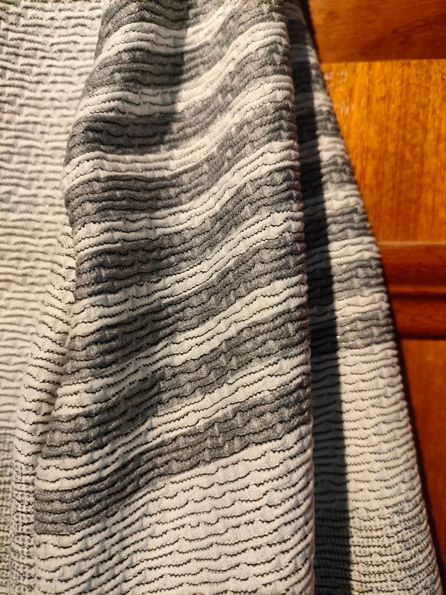 vestido XL gris rayas