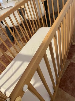 Cuna bebé madera