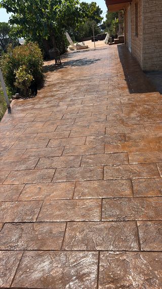 Pavimento impreso - imitación piedra