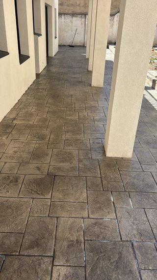 Pavimento impreso - imitación piedra
