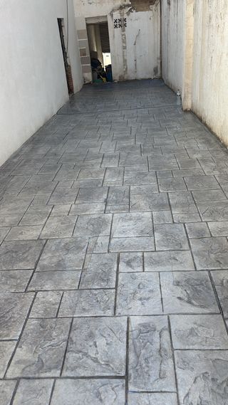 Pavimento impreso - imitación piedra