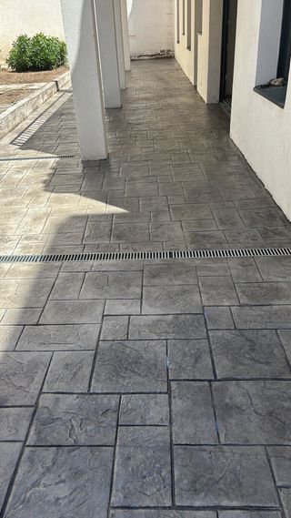 Pavimento impreso - imitación piedra