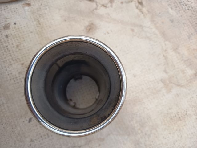 Cola escape acero inoxidable