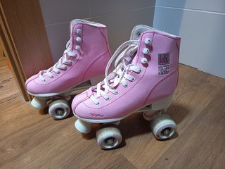 Patines 4 ruedas rosa niña  n° 36