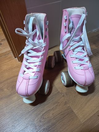Patines 4 ruedas rosa niña  n° 36