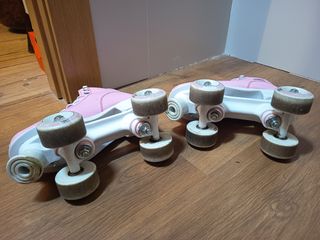Patines 4 ruedas rosa niña  n° 36