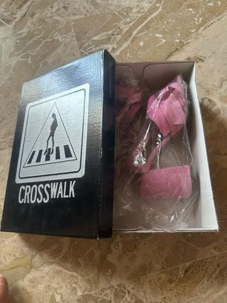 Sandali rosa scamosciati - Tg 38