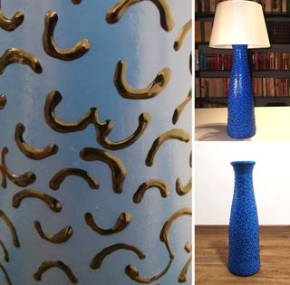Lampada & Vaso Ceramica Vintage