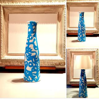Lampada & Vaso Ceramica Vintage