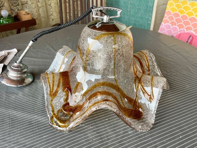 Lámpara cristal Murano vintage