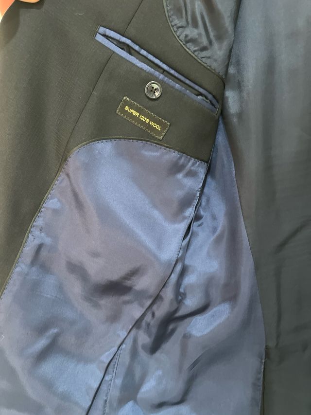 Traje Massimo Dutti gris oscuro XL