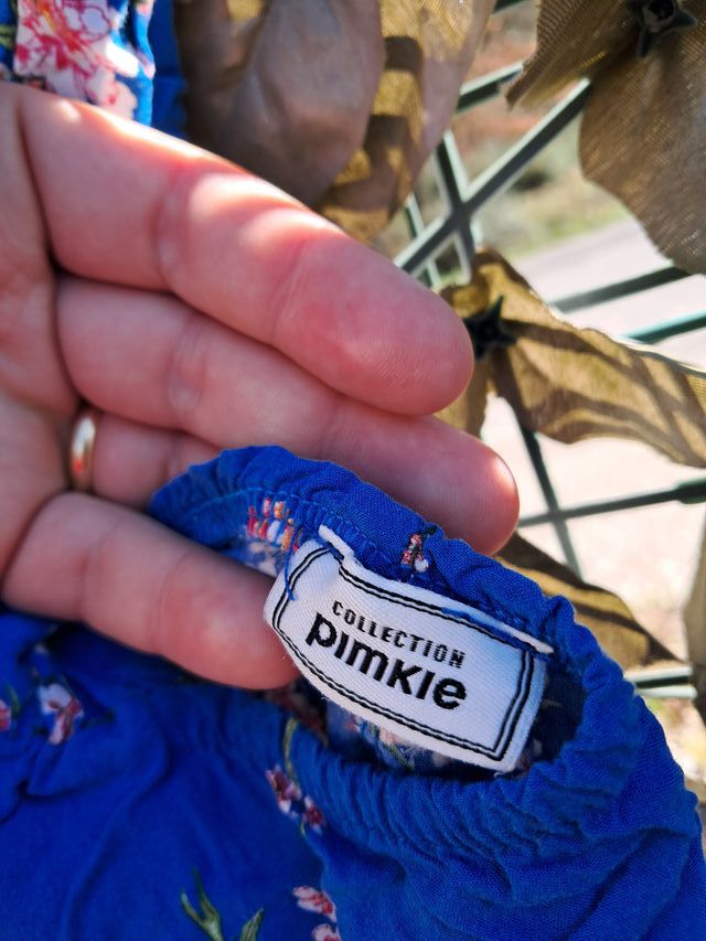 Tuta Playsuit Elegante Pimkie Floreale Blu XS