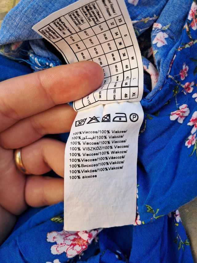 Tuta Playsuit Elegante Pimkie Floreale Blu XS