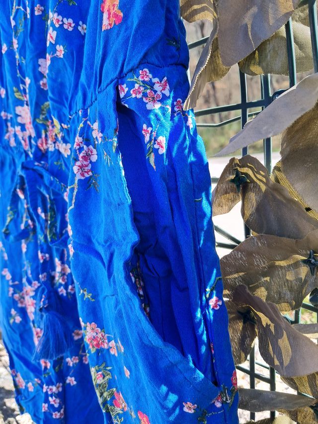 Tuta Playsuit Elegante Pimkie Floreale Blu XS