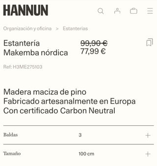 [NUEVA]Estanteria Makemba de Hannun, blanco 