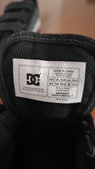 Zapatillas DC Shoes niño velcro