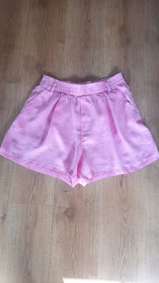 Shorts Lino Zara M/L Rosa