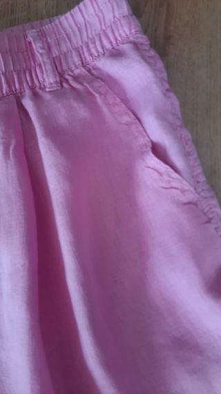 Shorts Lino Zara M/L Rosa