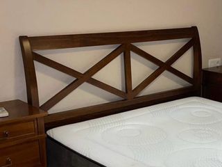 Cabecero madera maciza nogal