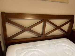 Cabecero madera maciza nogal