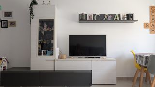 Mueble salón modular - Gris/Blanco
