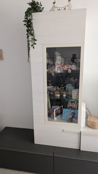Mueble salón modular - Gris/Blanco