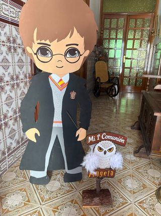 Decoración comunión: Harry Potter y búho