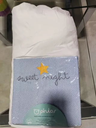 Vestidura Cuna  funda nórdica + chichonera 60x120