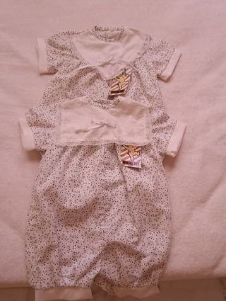 Peleles bebé vintage (5 uds)