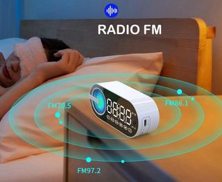 Reloj despertador Bluetooth Altavoz