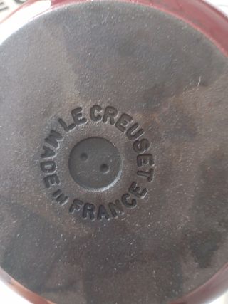 Juego fondue Le Creuset rojo anaranjado