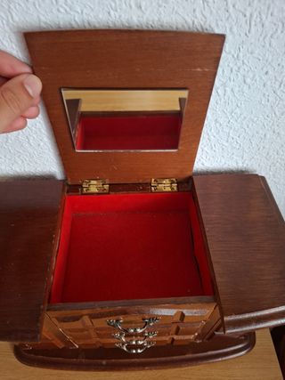 Joyero madera antiguo