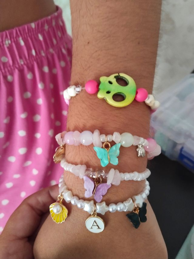 Pulseras artesanales: por separado