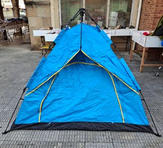 Tienda campaña azul - Camping