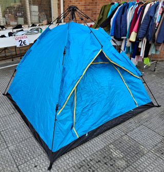 Tienda campaña azul - Camping