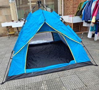 Tienda campaña azul - Camping