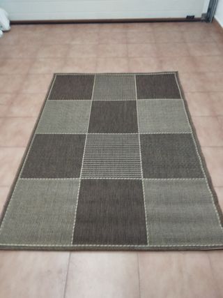Alfombra marrón y beige  1,70x120