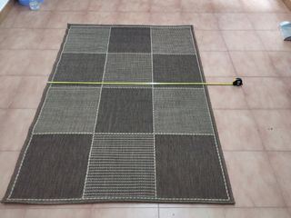 Alfombra marrón y beige  1,70x120
