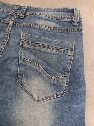 Pantaloncini jean effetto sbiadito tg. 50