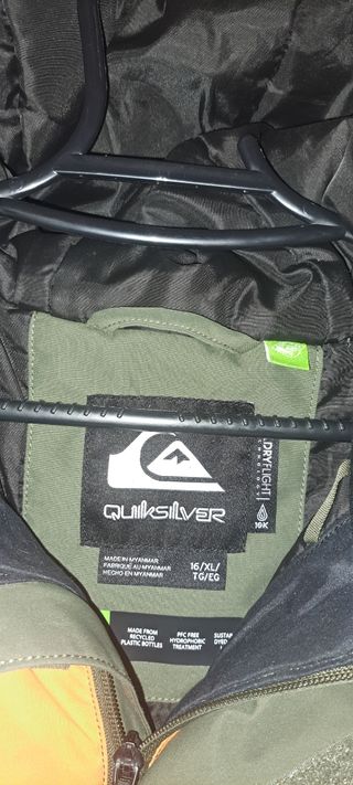 Chaqueta Quicksilver + pantalon Peto DC esquí/snow