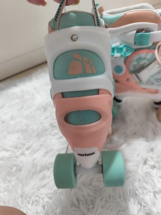 Patines cuatro ruedas  niña, talla 35