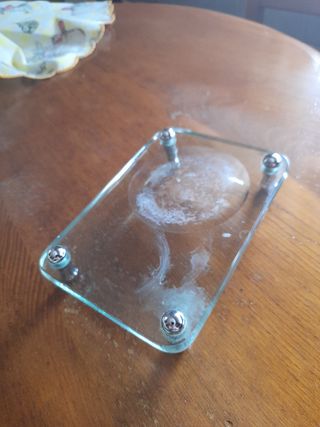 Saboneteira de vidro - Suporte de sabonete