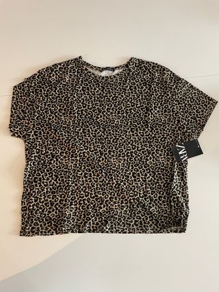 Camiseta Zara leopardo