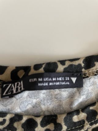 Camiseta Zara leopardo