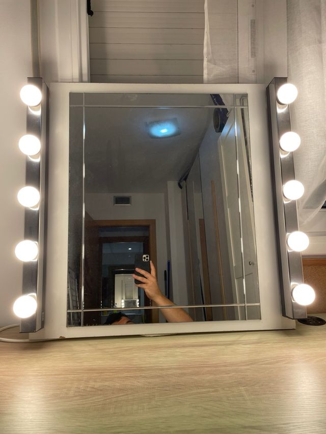 Espejo tocador Hollywood 8 luces