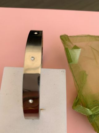 Pulsera plateada- acero inoxidable