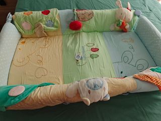 Cuna portátil bebé - sábanas bebé - protector cuna