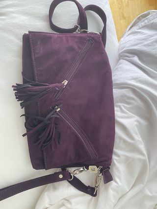 Bolso bandolera morado
